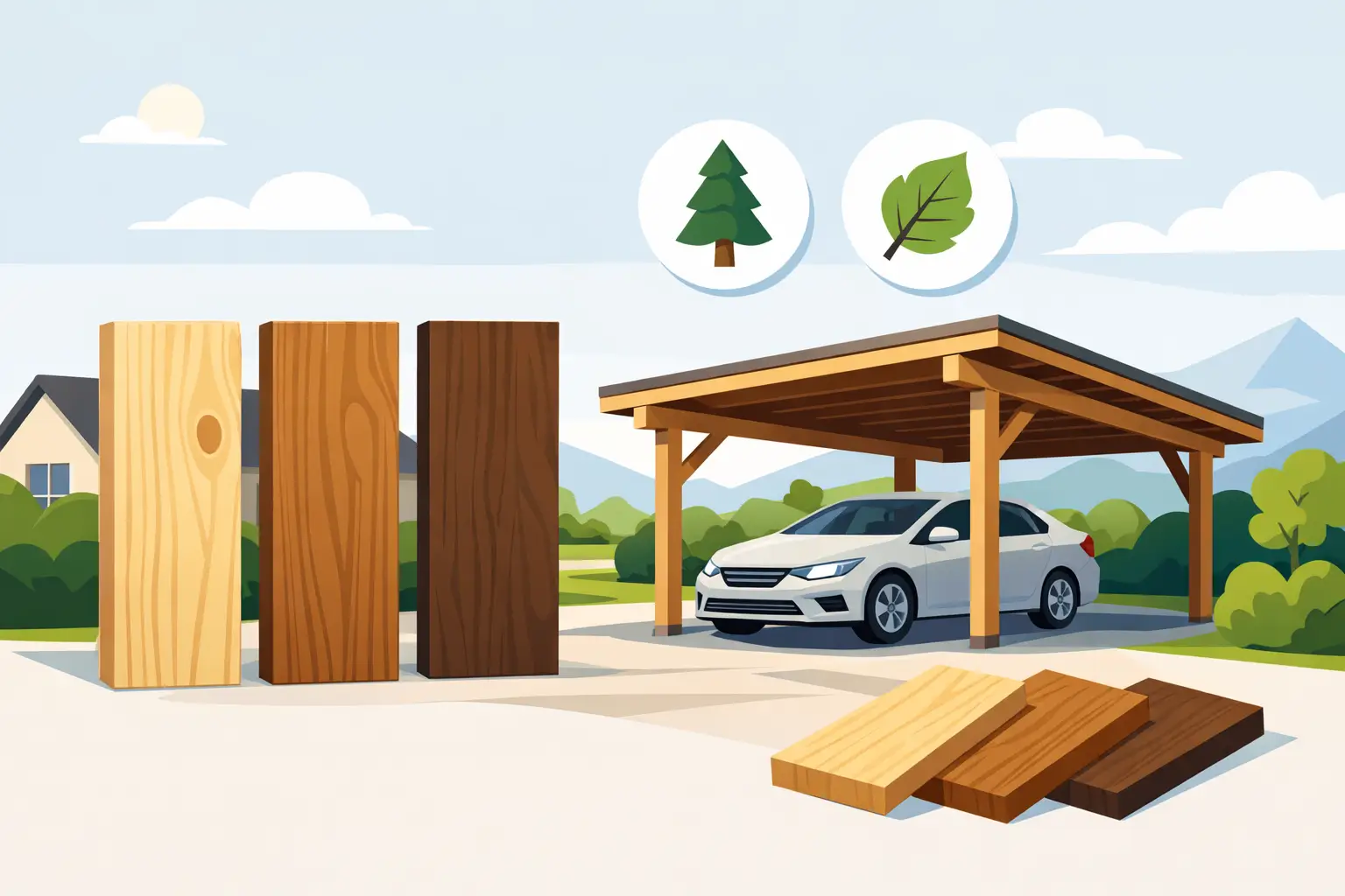 Welches Holz für Carport passt wirklich?