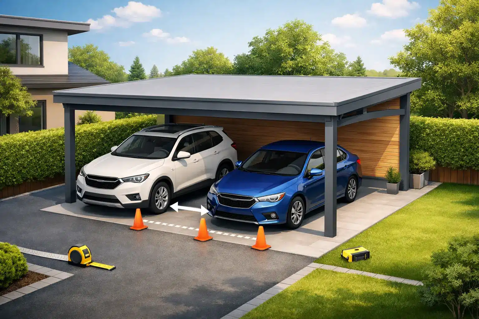 Wie breit sollte ein Carport wirklich sein?